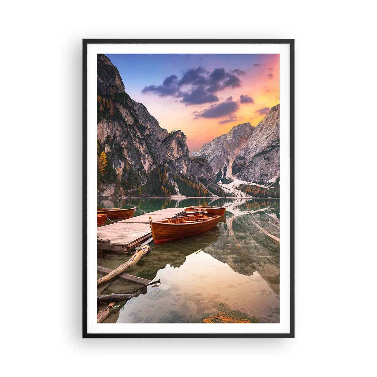 Pôster com moldura preta - A promessa do dia - 70x100 cm