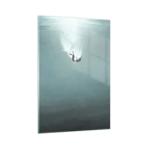 Quadro em vidro - Nos braços do oceano - 80x120 cm