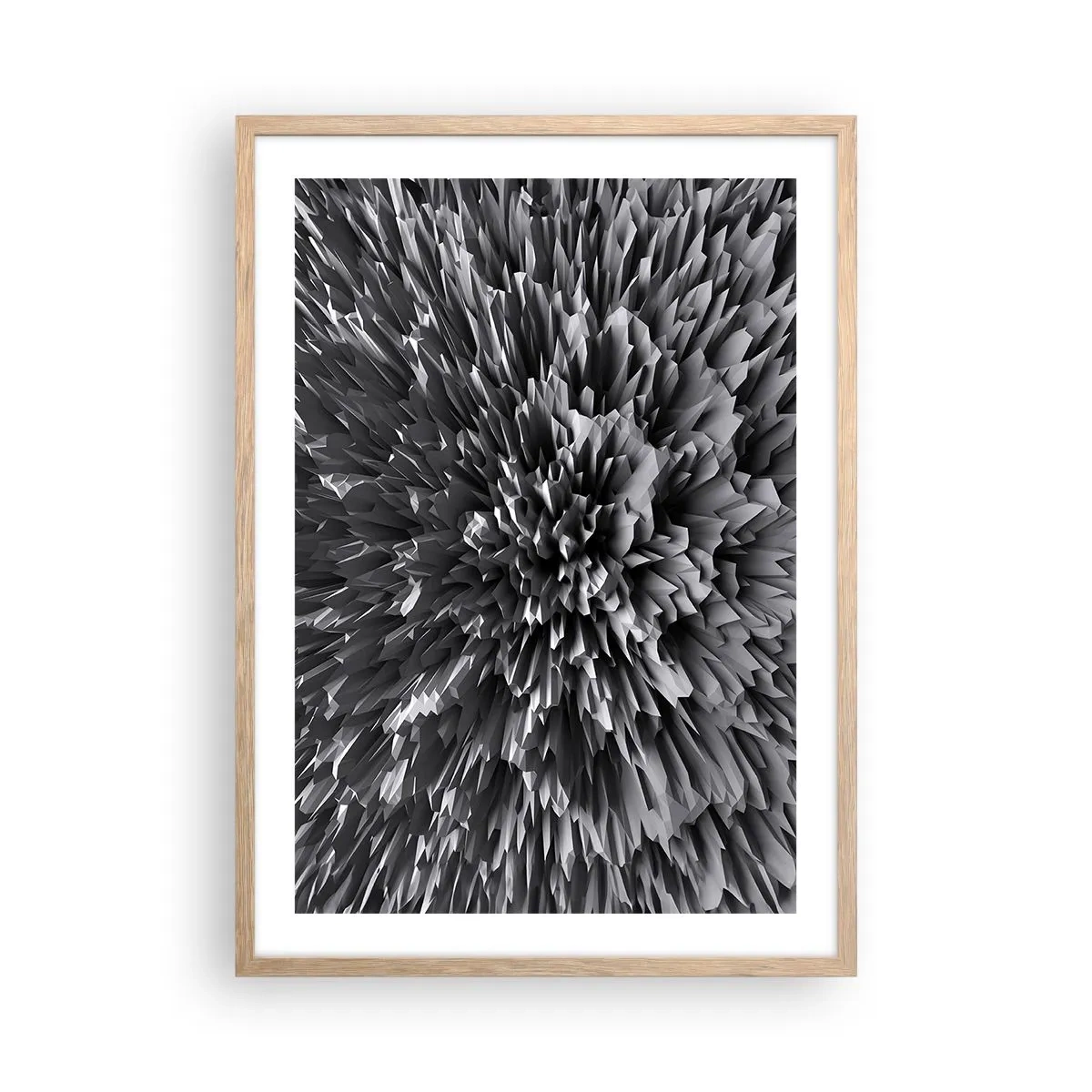 Pôster com moldura de carvalho claro - Não pode ficar mais difícil do que isso - 50x70 cm