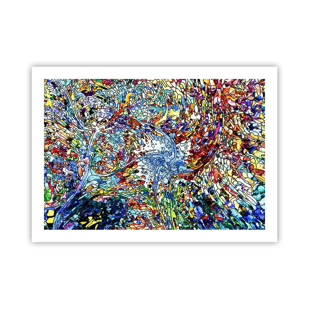 Pôster - Vitrais gotejantes - 70x50 cm