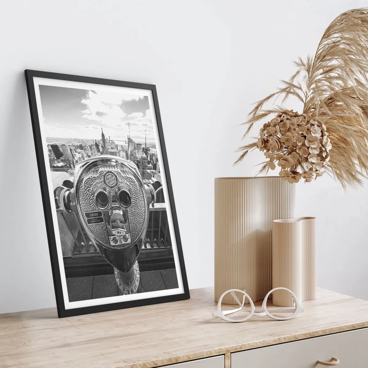 Pôster com moldura preta - A cidade das cidades - 40x50 cm