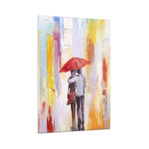 Quadro em vidro - Que continue a chover - 80x120 cm