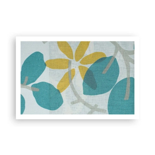 Pôster - Entre as folhas azuis - 91x61 cm