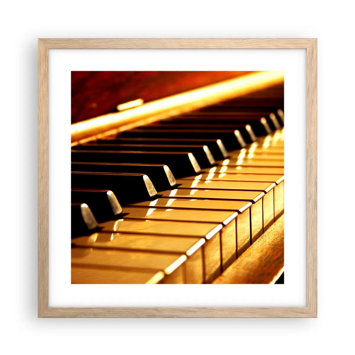 Pôster com moldura de carvalho claro - Infinitas possibilidades  - 40x40 cm