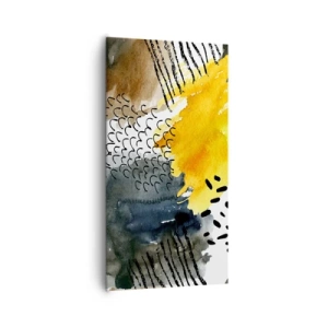 Quadro em tela - Reunião dos elementos da natureza - 65x120 cm