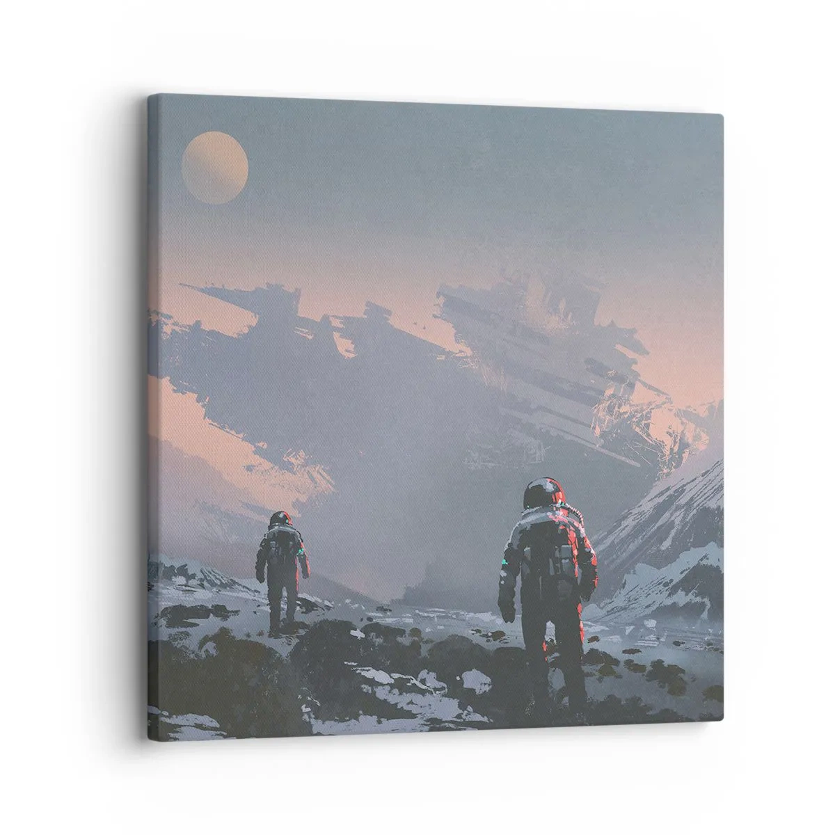 Quadro em tela - Sob uma estrela desconhecida - 30x30 cm