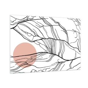 Quadro em vidro - Numa rede de galhos - 100x70 cm