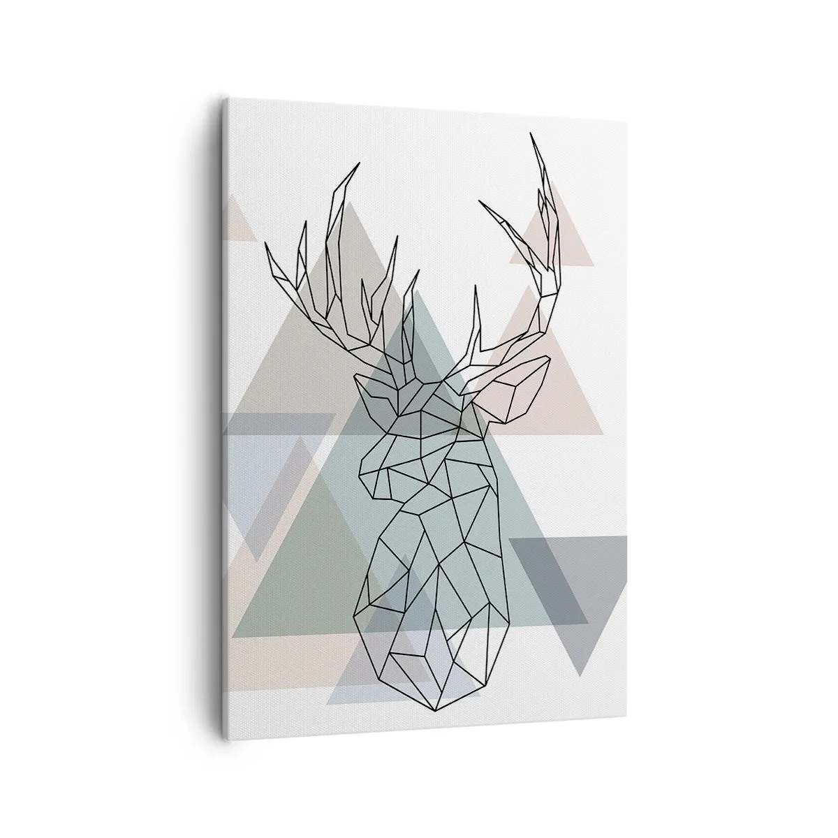 Quadro em tela - Numa floresta geométrica - 50x70 cm