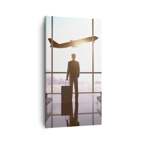 Quadro em tela - Tem tempo, desacelere - 45x80 cm