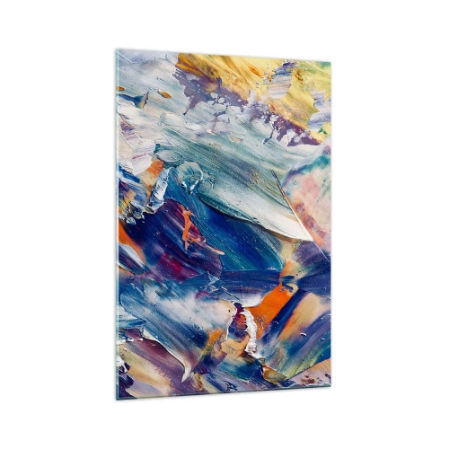 Quadro em vidro - Confusão de cores - 70x100 cm