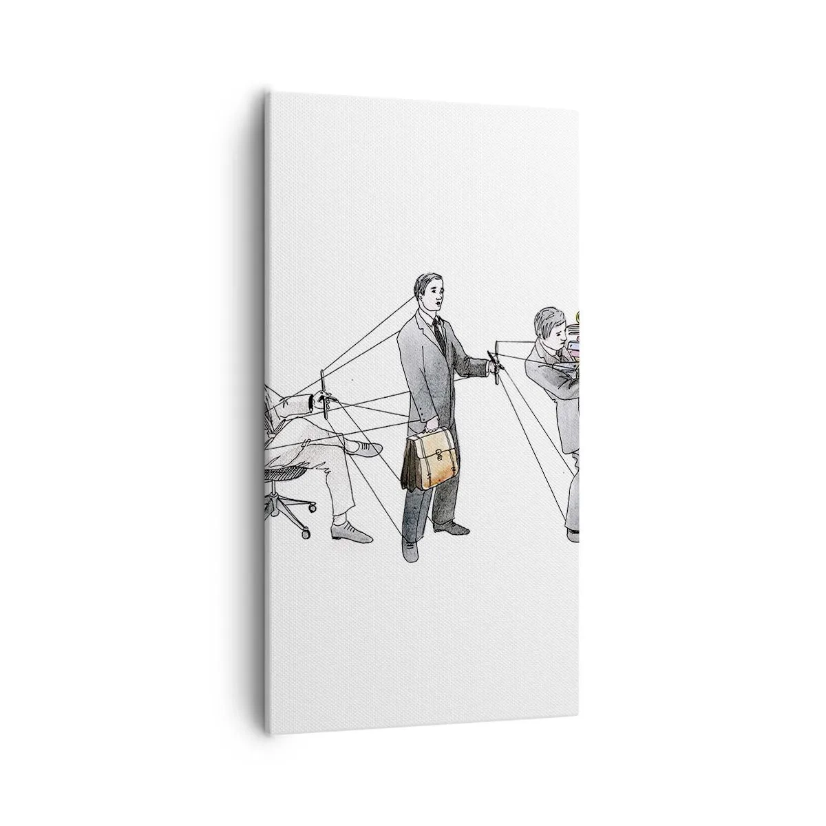 Quadro em tela - Cada um tem o seu mestre - 55x100 cm