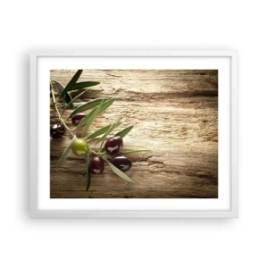 Pôster em moldura branca - Direto da natureza - 50x40 cm