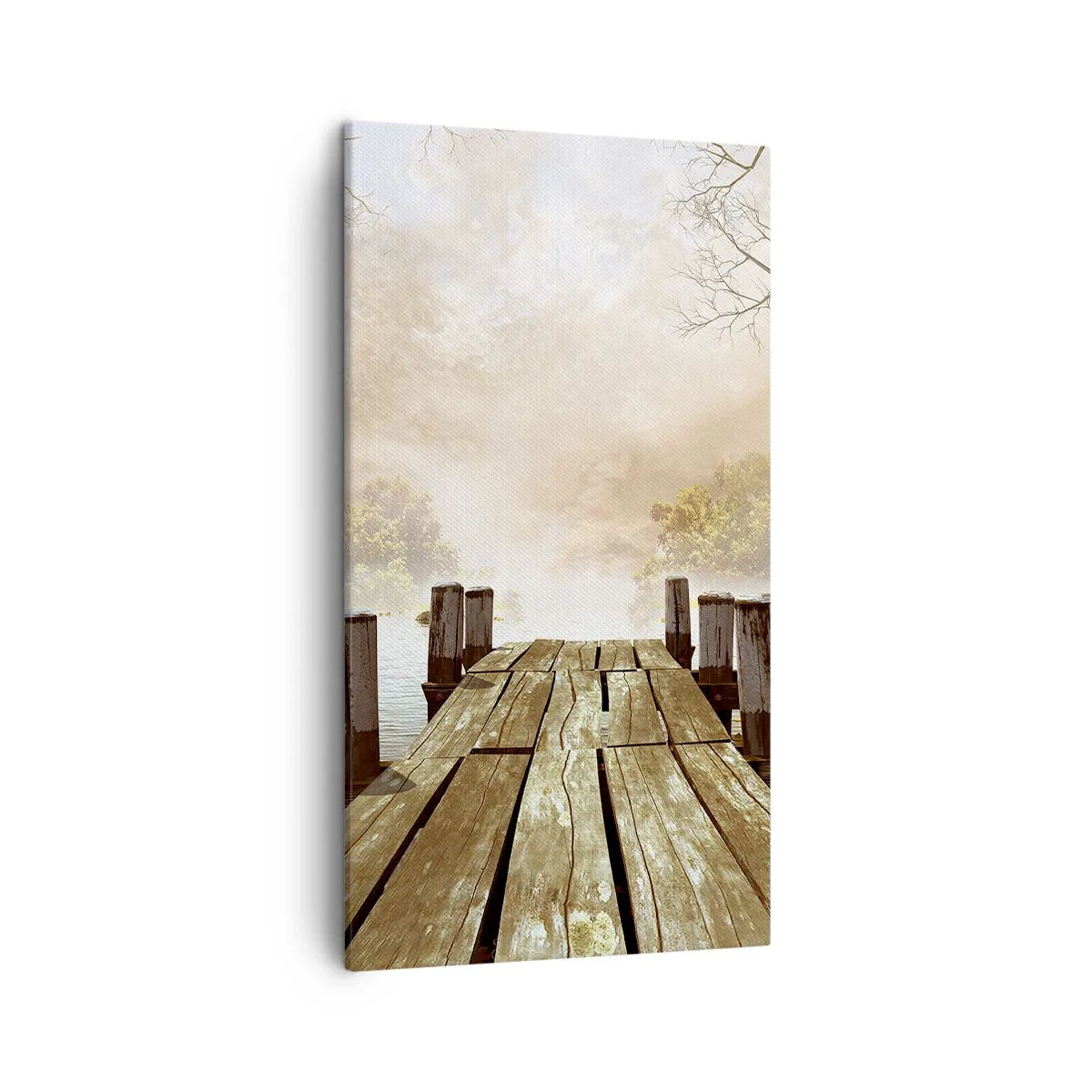 Quadro em tela - A leve tristeza do outono - 45x80 cm