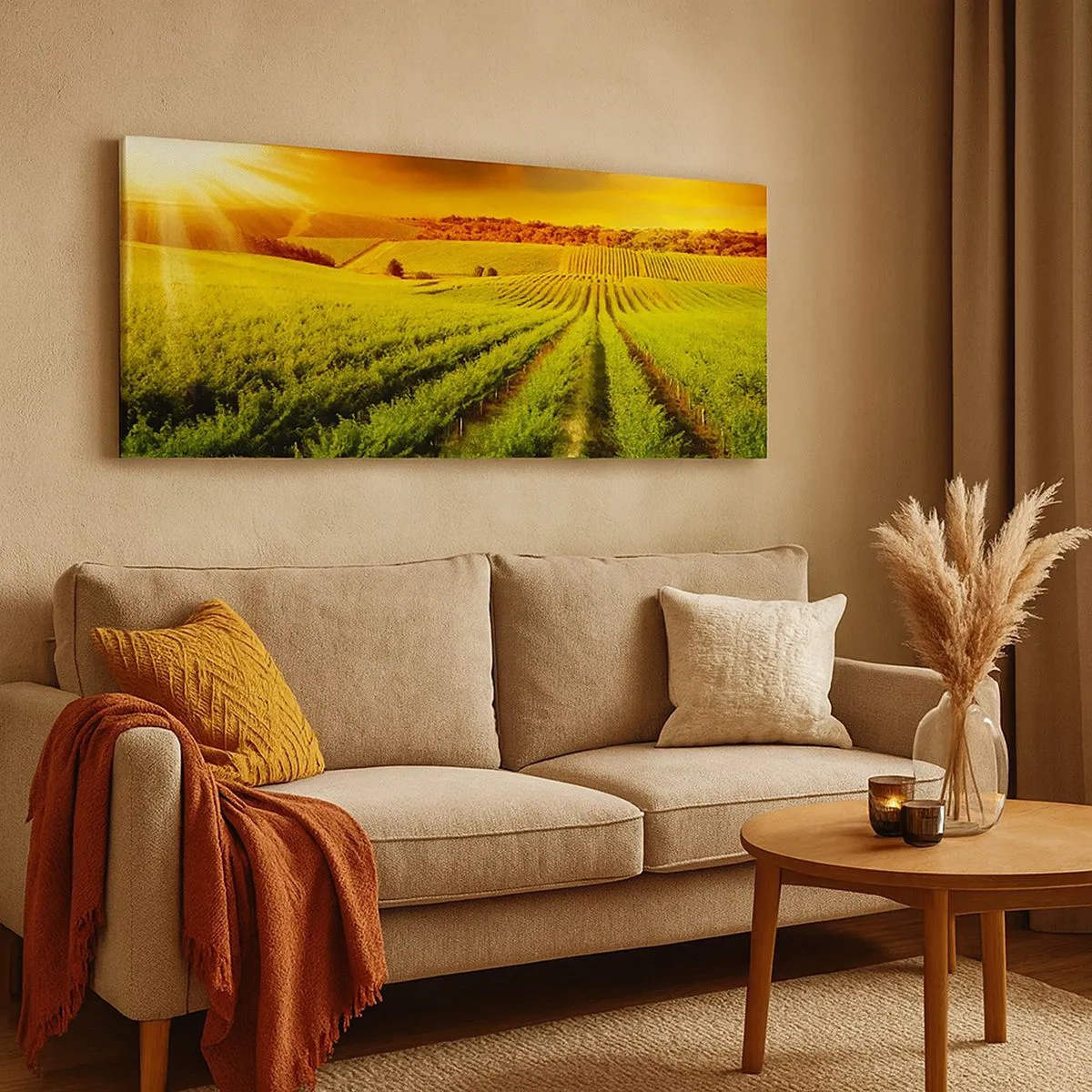 Quadro em tela - Sob o sol australiano - 100x40 cm