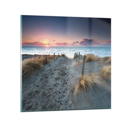 Quadro em vidro - Derramou um arco-íris de esplendor radiante.... - 30x30 cm