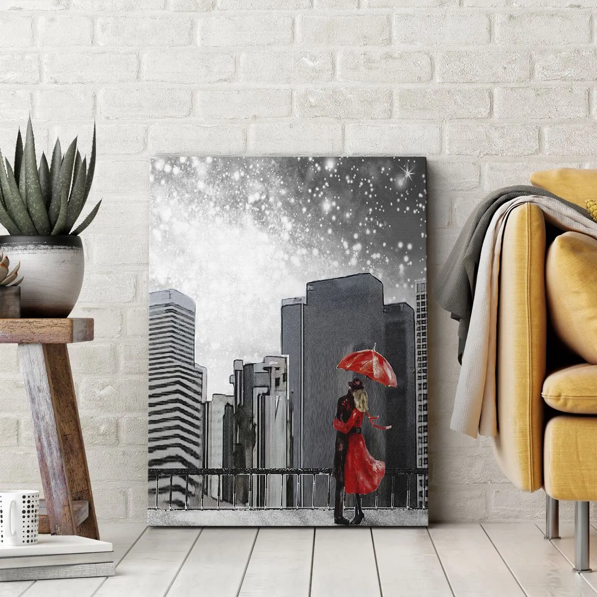 Quadro em tela - O homem não é pedra - 50x70 cm