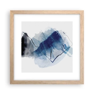 Pôster com moldura de carvalho claro - Iceberg - 30x30 cm