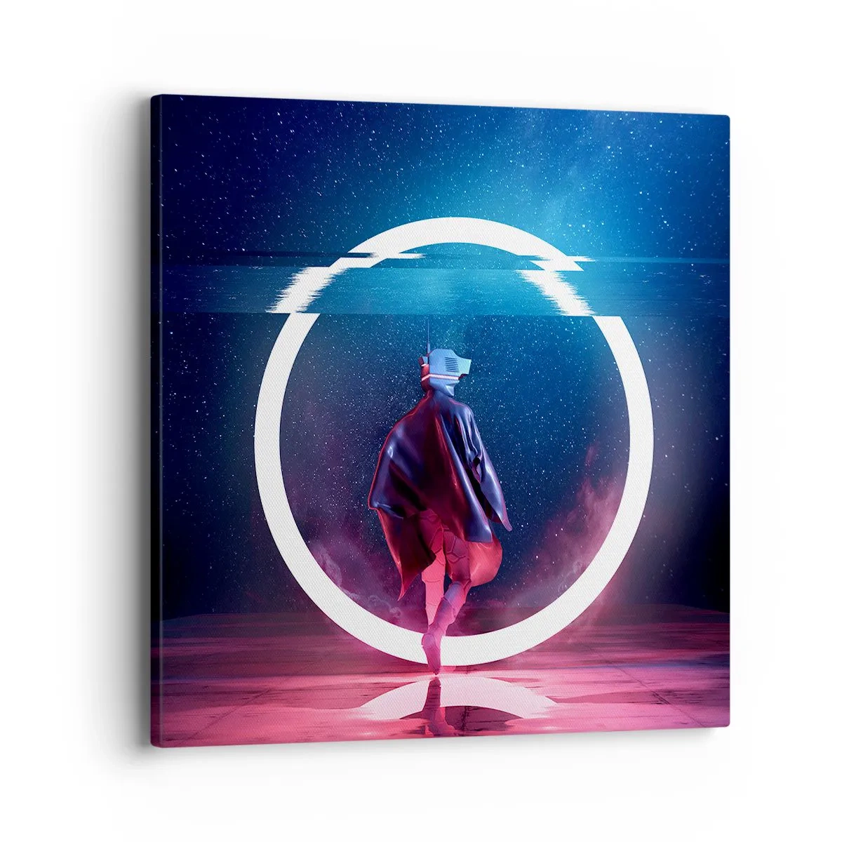 Quadro em tela - Entre Mundos - 40x40 cm