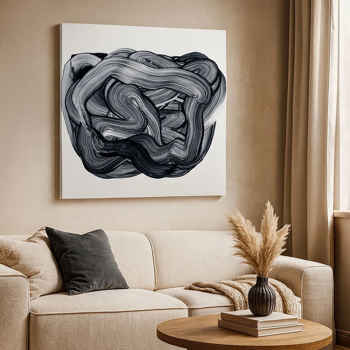 Quadro em tela - Não é assim tão simples - 30x30 cm