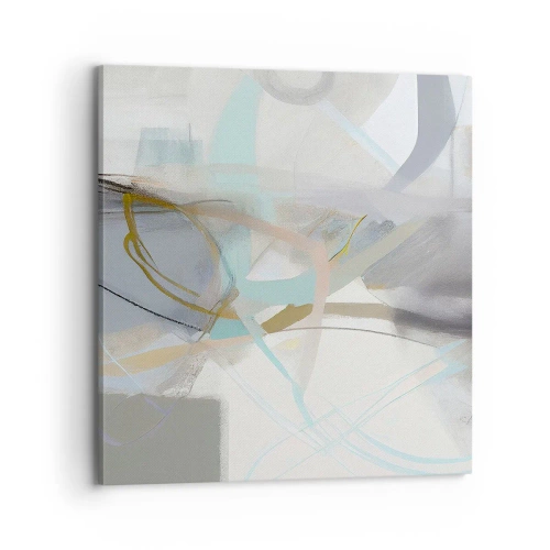 Quadro em tela - Abstração enevoada - 70x70 cm