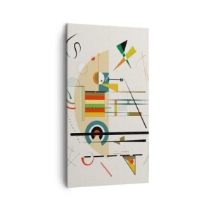 Quadro em tela - E o mundo ri - 45x80 cm