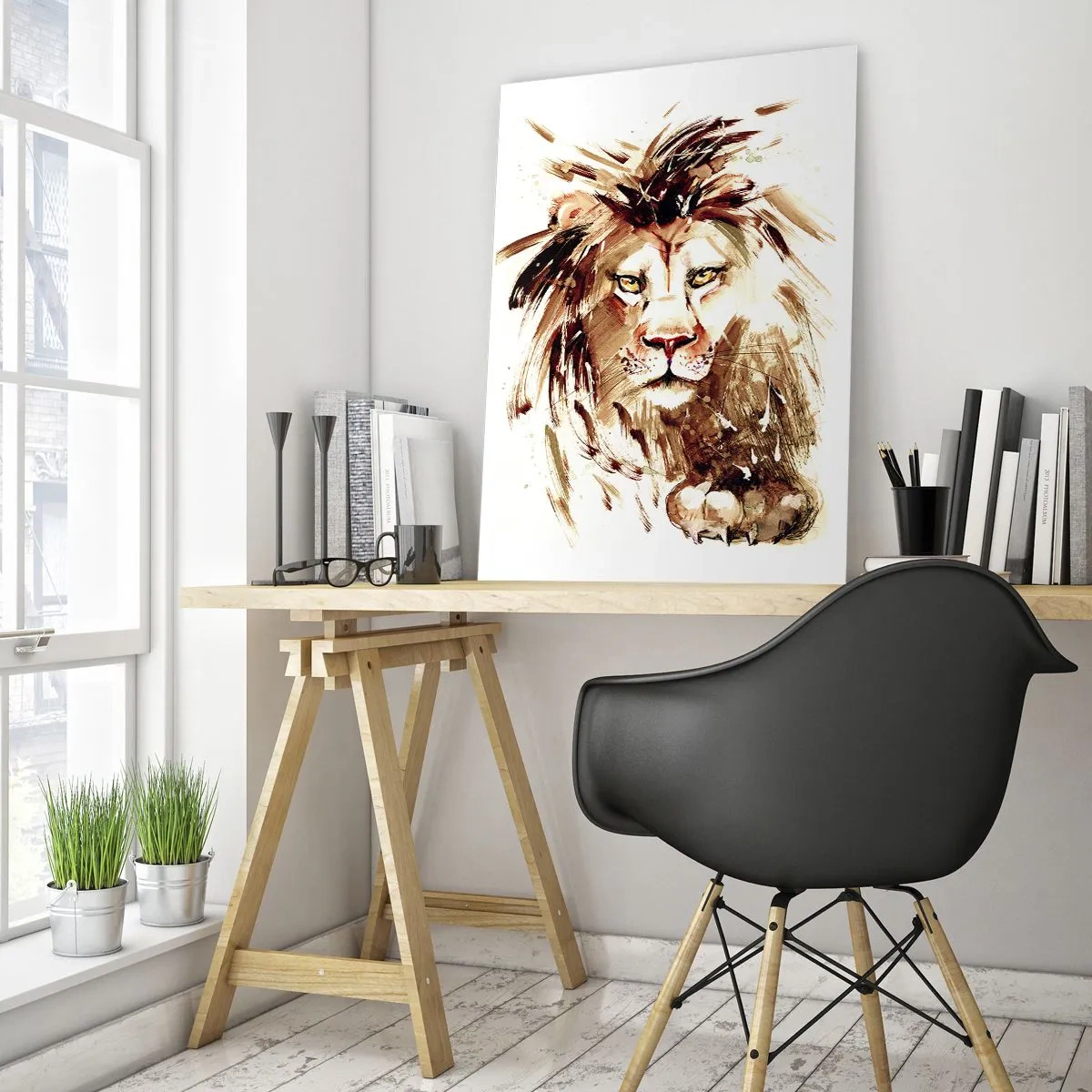 Quadro em vidro - Força e dignidade - 50x70 cm