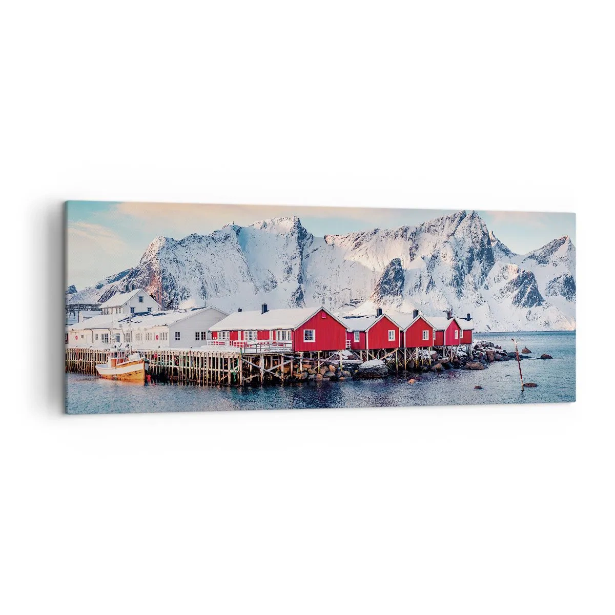 Quadro em tela - Refpugio do Norte - 140x50 cm