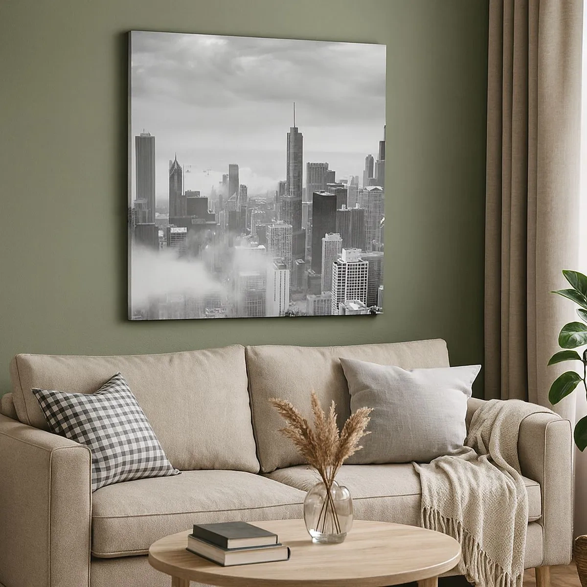 Quadro em tela - Paisagem americana - 30x30 cm