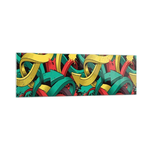 Quadro em vidro - Qual o caminho para o destino? - 160x50 cm