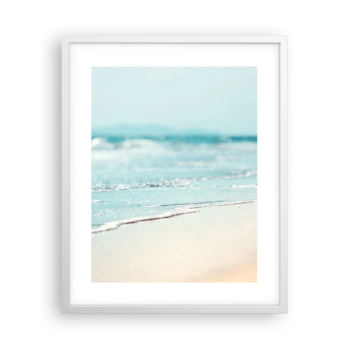 Pôster em moldura branca - Calor e ruído - 40x50 cm