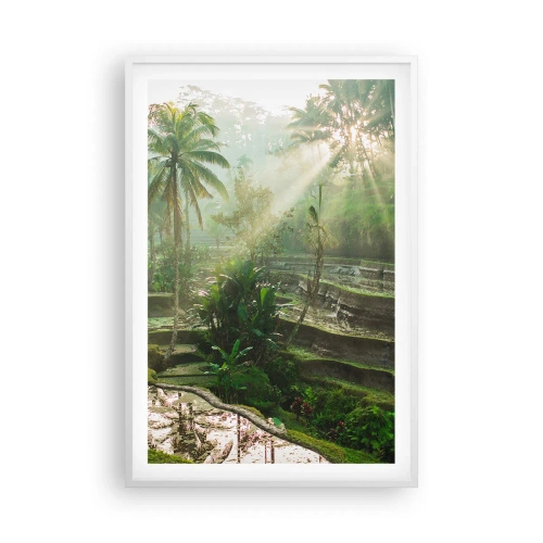 Pôster em moldura branca - Crescer ao sol - 61x91 cm