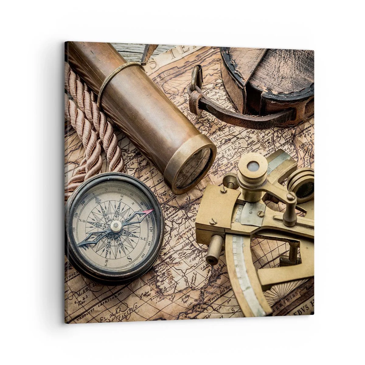 Quadro em tela - Definir um rumo - 50x50 cm