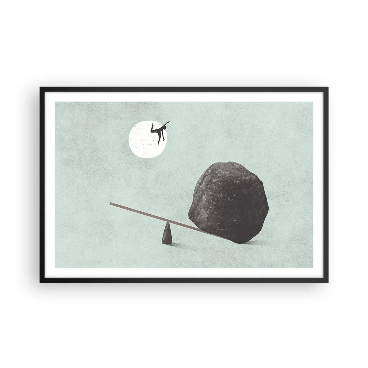 Pôster com moldura preta - Um sonho tornado realidade - 91x61 cm