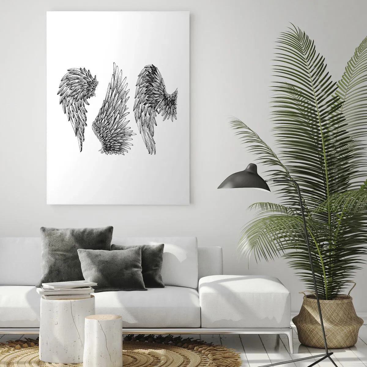 Quadro em vidro - Você também pode se tornar um anjo - 50x70 cm