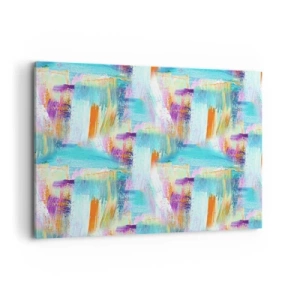 Quadro em tela - Uma alegre coposição de camadas - 120x80 cm