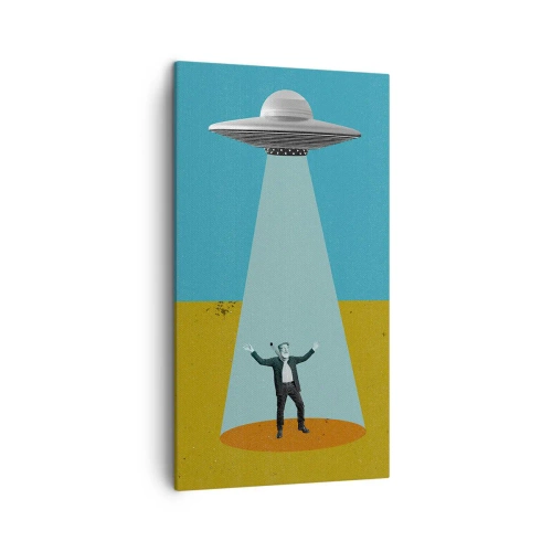 Quadro em tela - Encontro próximo - 45x80 cm