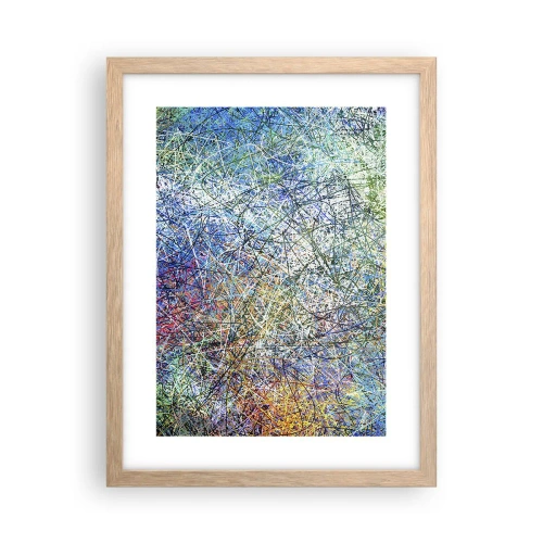 Pôster com moldura de carvalho claro - Não é assim tão simples - 30x40 cm