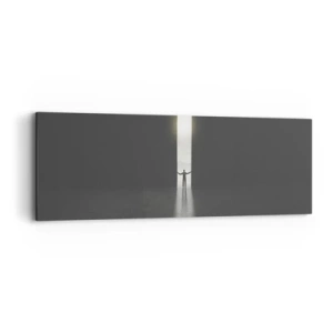 Quadro em tela - Um passo para um futuro brilhante - 90x30 cm