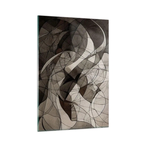 Quadro em vidro - Circulação das cores da terra - 80x120 cm