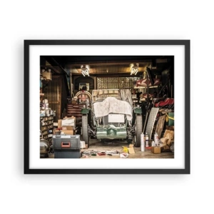 Pôster com moldura preta - De volta ao passado - 50x40 cm