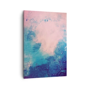 Quadro em tela - Abraço azul - 50x70 cm