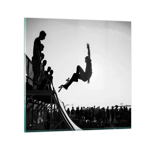 Quadro em vidro - Protagonistas e espectadores - 50x50 cm