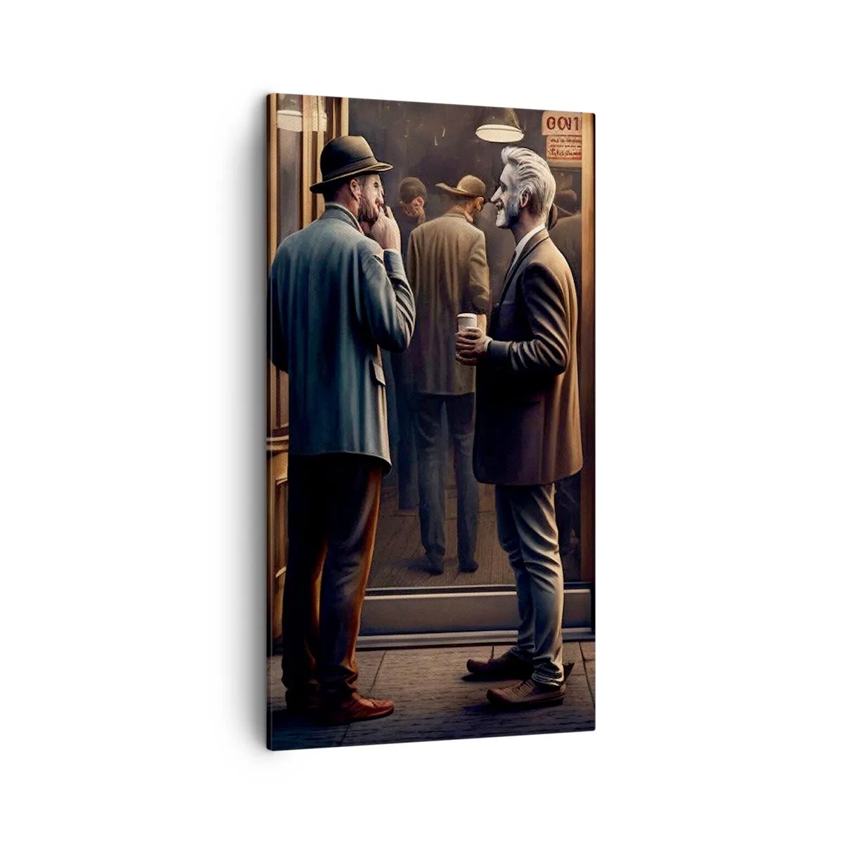 Quadro em tela - Boa hora do dia - 45x80 cm