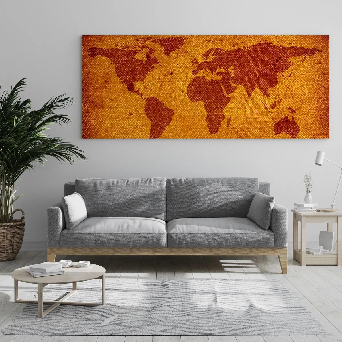 Quadro em vidro - Convite para viajar - 90x30 cm