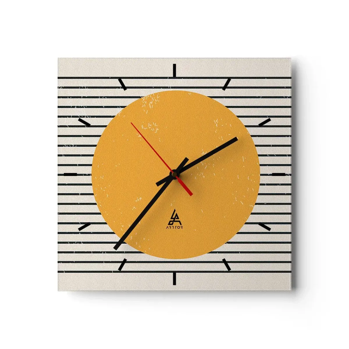 Relógio de parede - Relógio em vidro - O poder da simplicidade - 30x30 cm
