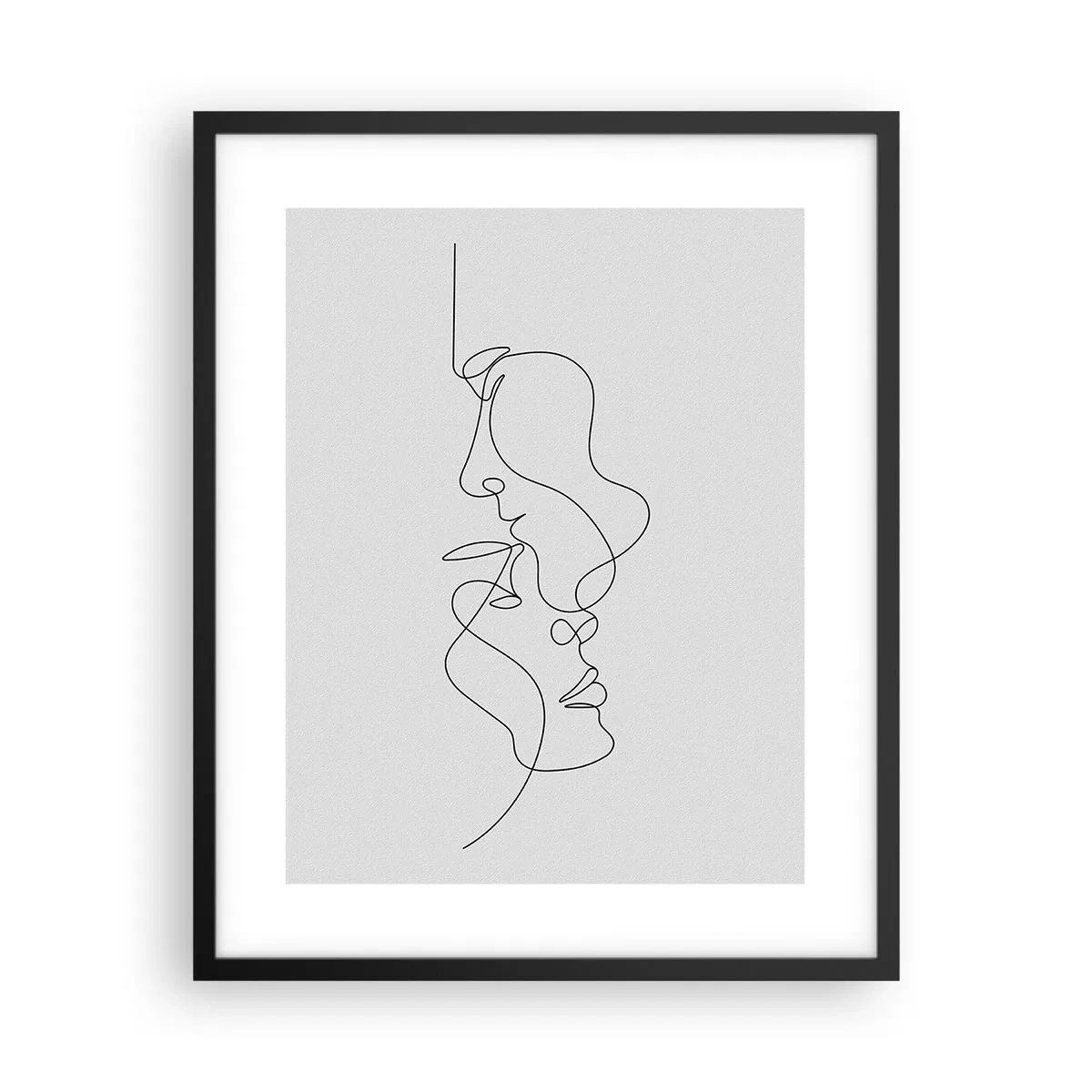 Pôster com moldura preta - O calor dos desejos amargos - 40x50 cm