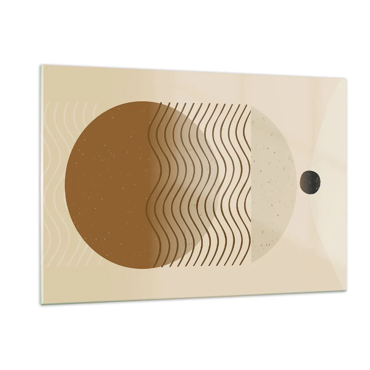 Quadro em vidro - Sobre a origem das figuras geométricas - 120x80 cm