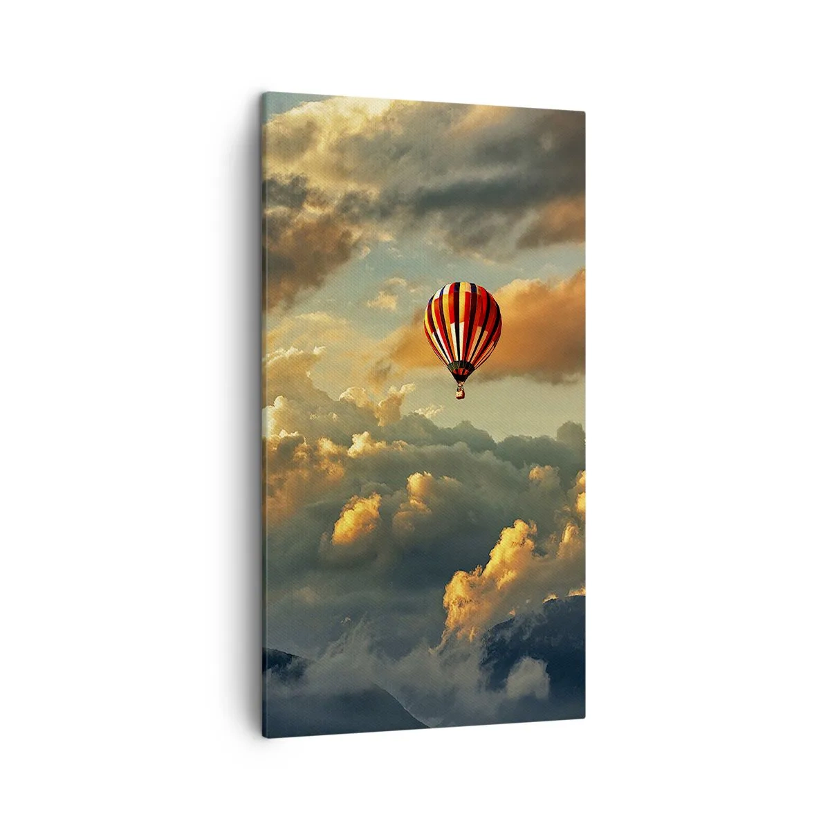 Quadro em tela - Eu voo porque sou livre - 45x80 cm