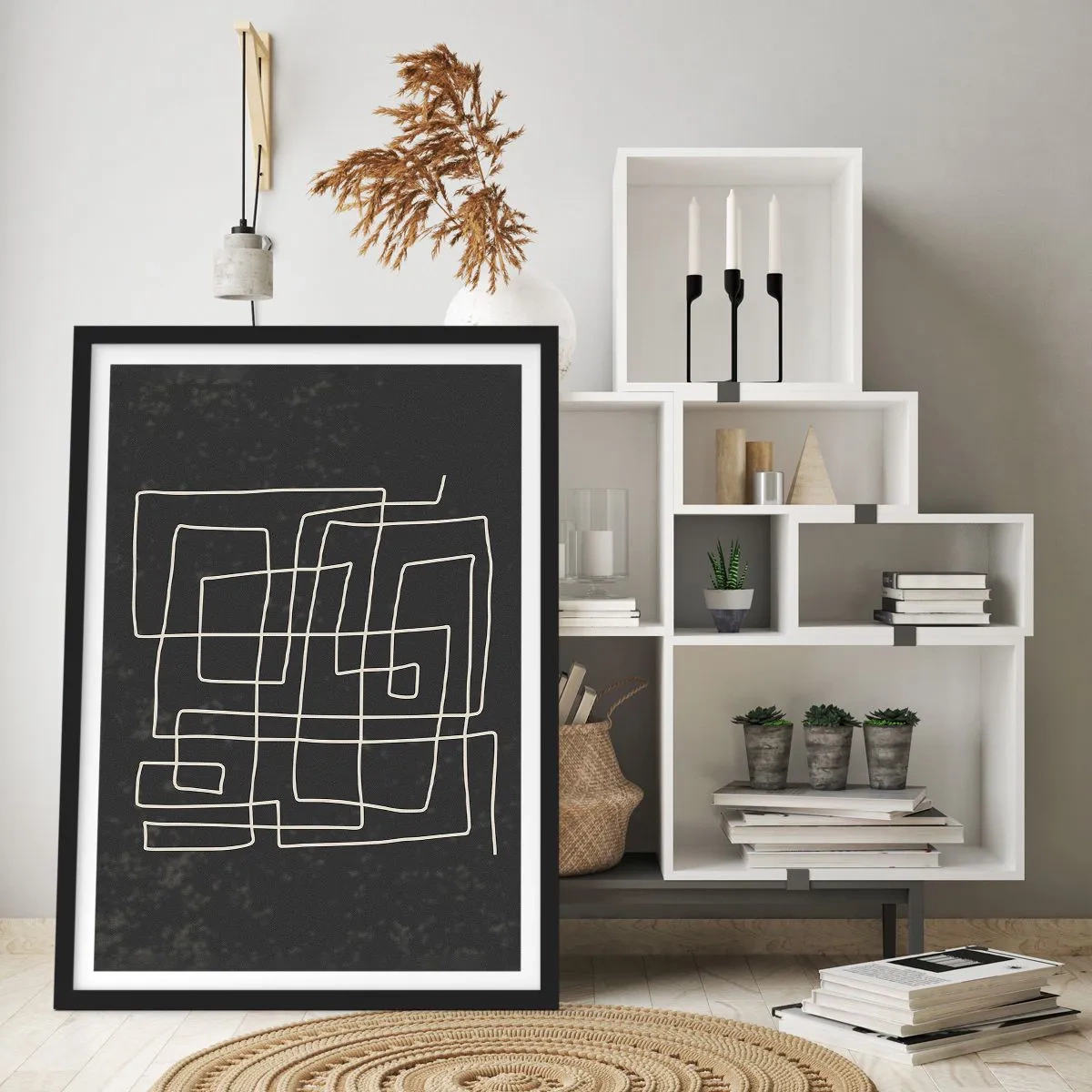 Pôster com moldura preta - Não é tão simples - 30x40 cm