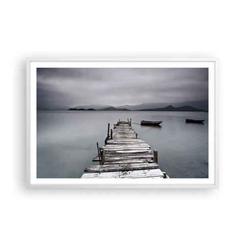 Pôster em moldura branca - Amanhã pode ir - 91x61 cm